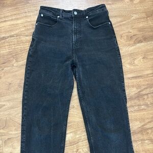 Everlane The Curvy Way-High Jeans • Black Organic Cotton • Size 30